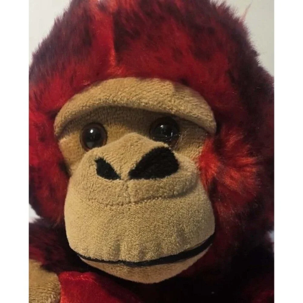 Dan Dee Plush Stuffed Toy Red Monkey Animal Doll Valentine's Heart Pillow 10